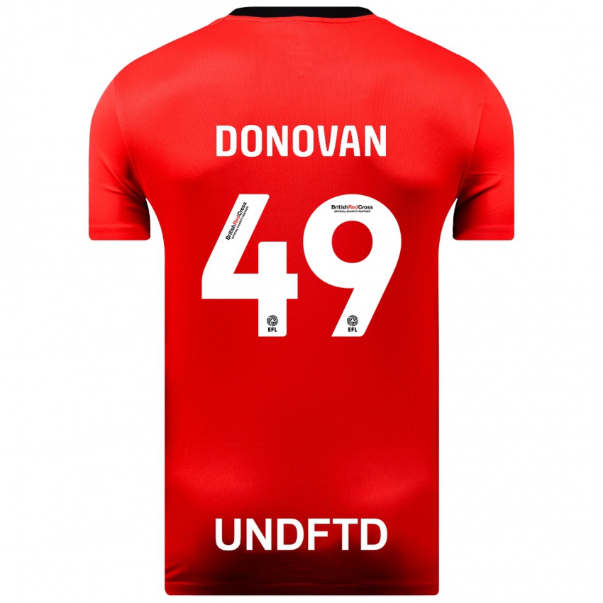 Damen Romelle Donovan #49 Rot Auswärtstrikot Trikot 2023/24 T-Shirt Schweiz