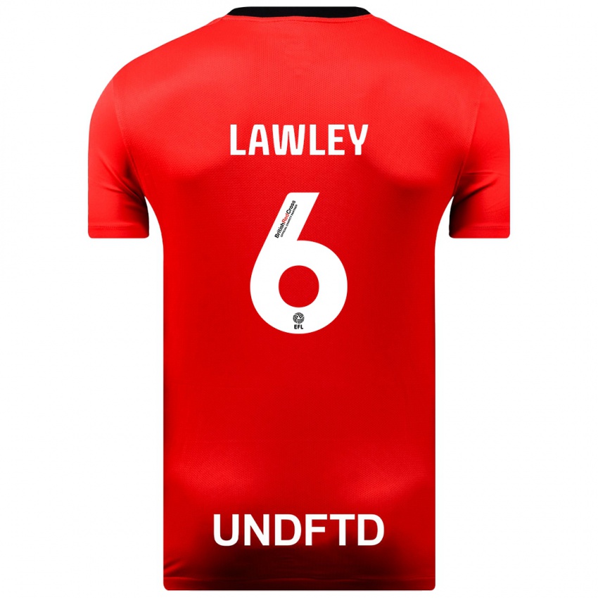 Damen Gemma Lawley #6 Rot Auswärtstrikot Trikot 2023/24 T-Shirt Schweiz