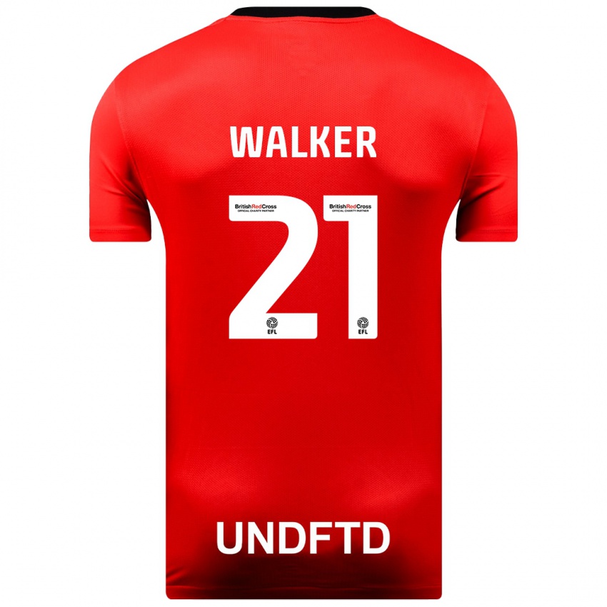 Damen Claudia Walker #21 Rot Auswärtstrikot Trikot 2023/24 T-Shirt Schweiz