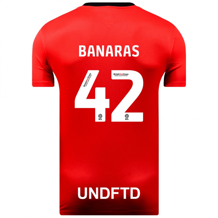 Damen Layla Banaras #42 Rot Auswärtstrikot Trikot 2023/24 T-Shirt Schweiz