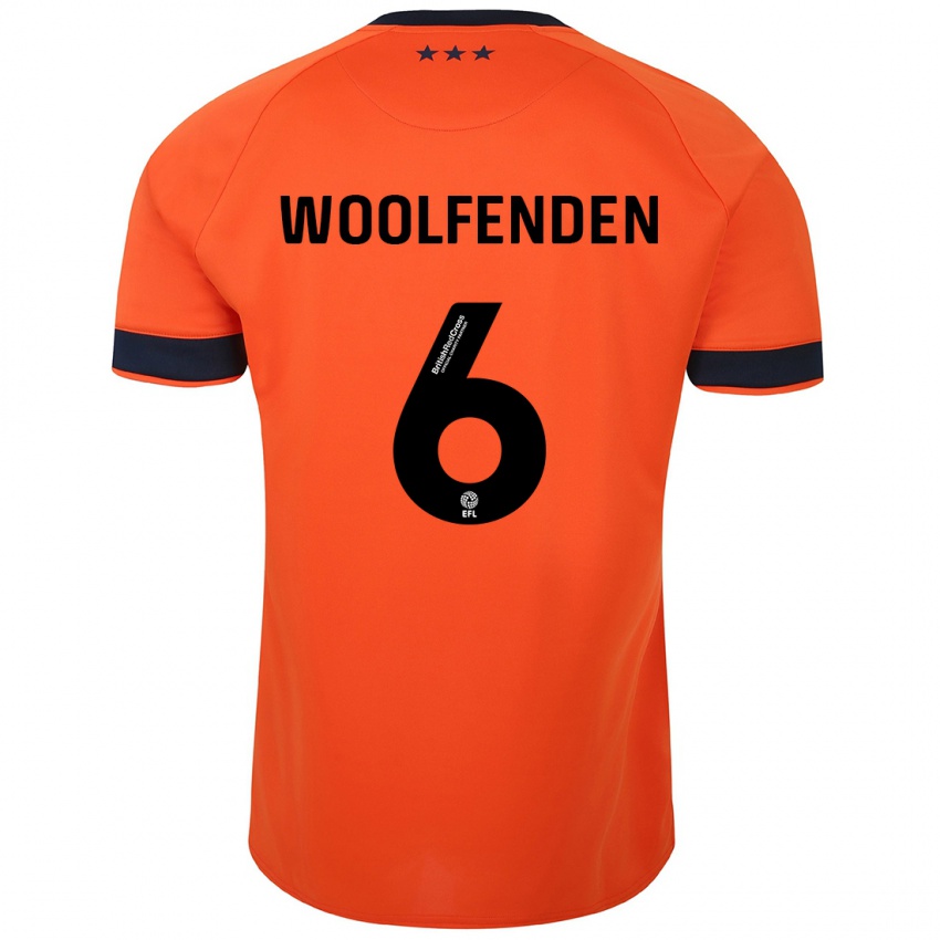 Damen Luke Woolfenden #6 Orangefarben Auswärtstrikot Trikot 2023/24 T-Shirt Schweiz