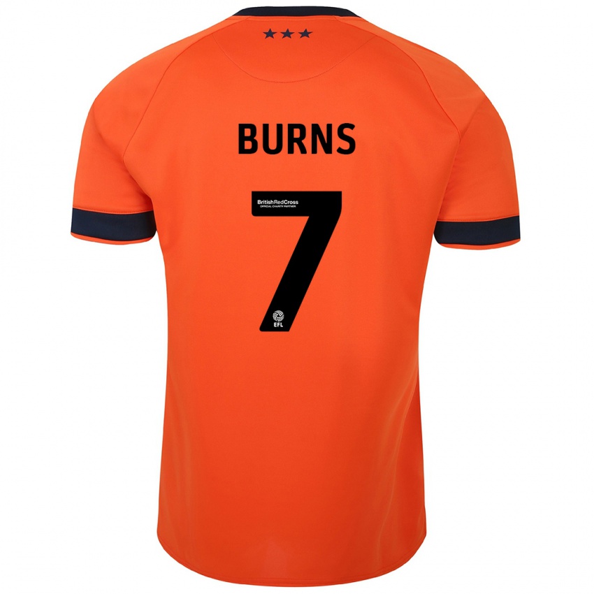 Damen Wes Burns #7 Orangefarben Auswärtstrikot Trikot 2023/24 T-Shirt Schweiz