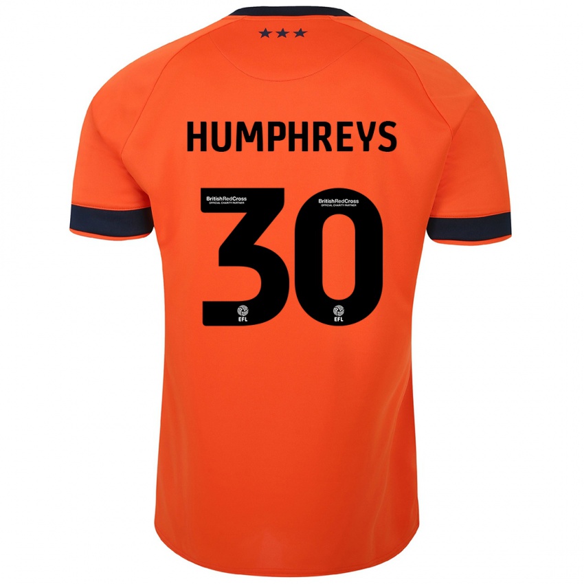 Damen Cameron Humphreys #30 Orangefarben Auswärtstrikot Trikot 2023/24 T-Shirt Schweiz