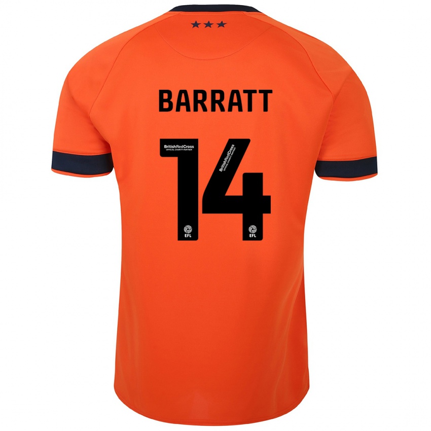 Damen Zoe Barratt #14 Orangefarben Auswärtstrikot Trikot 2023/24 T-Shirt Schweiz