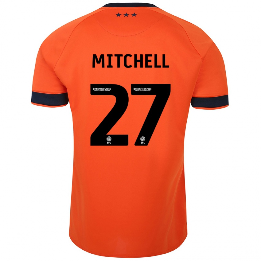 Damen Leah Mitchell #27 Orangefarben Auswärtstrikot Trikot 2023/24 T-Shirt Schweiz