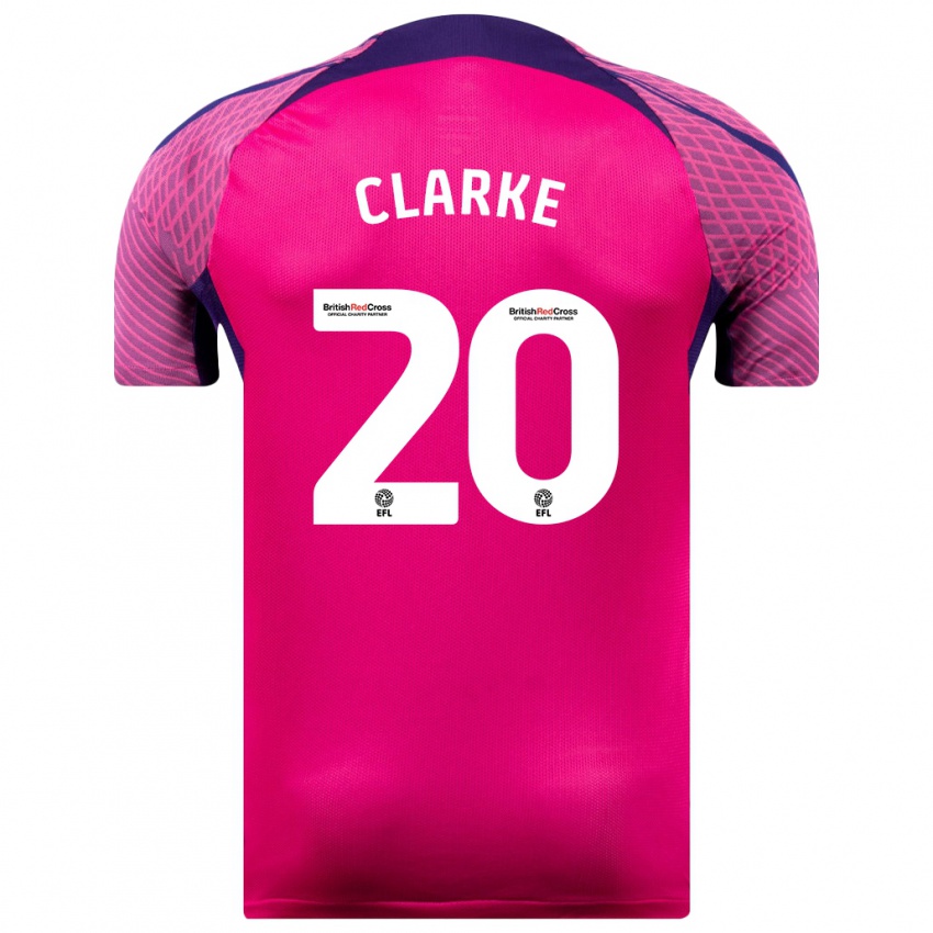 Damen Jack Clarke #20 Lila Auswärtstrikot Trikot 2023/24 T-Shirt Schweiz