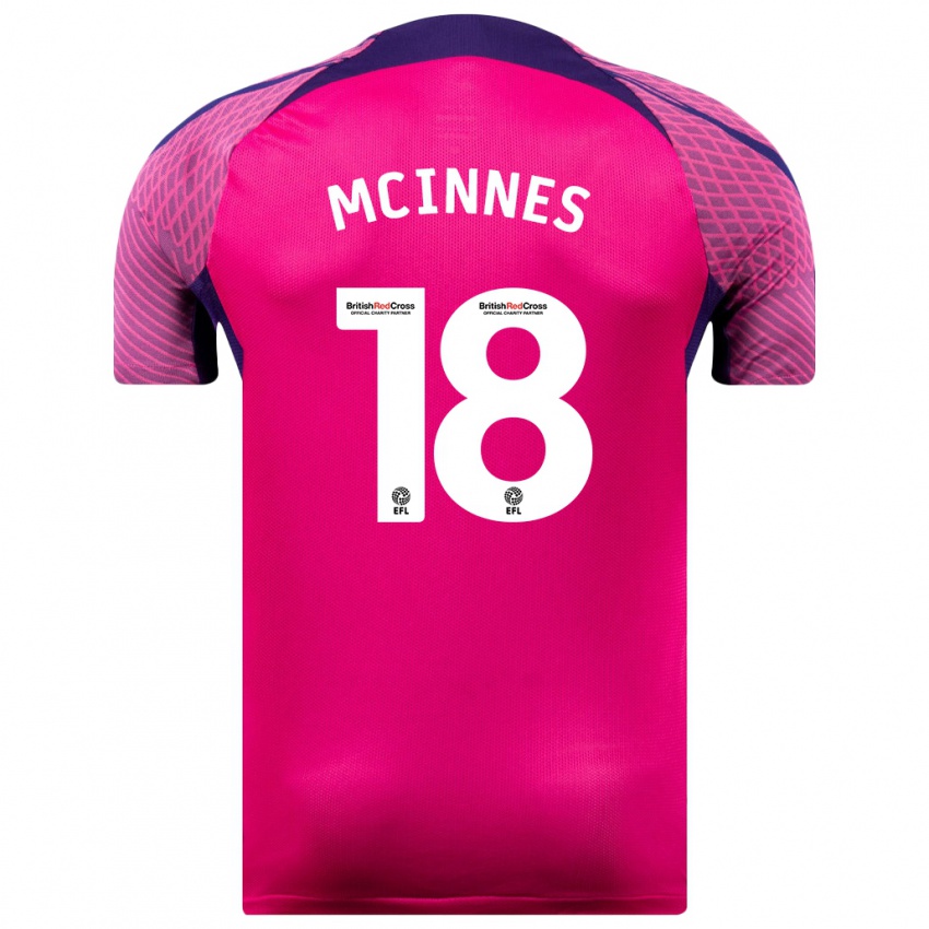 Damen Libby Mcinnes #18 Lila Auswärtstrikot Trikot 2023/24 T-Shirt Schweiz