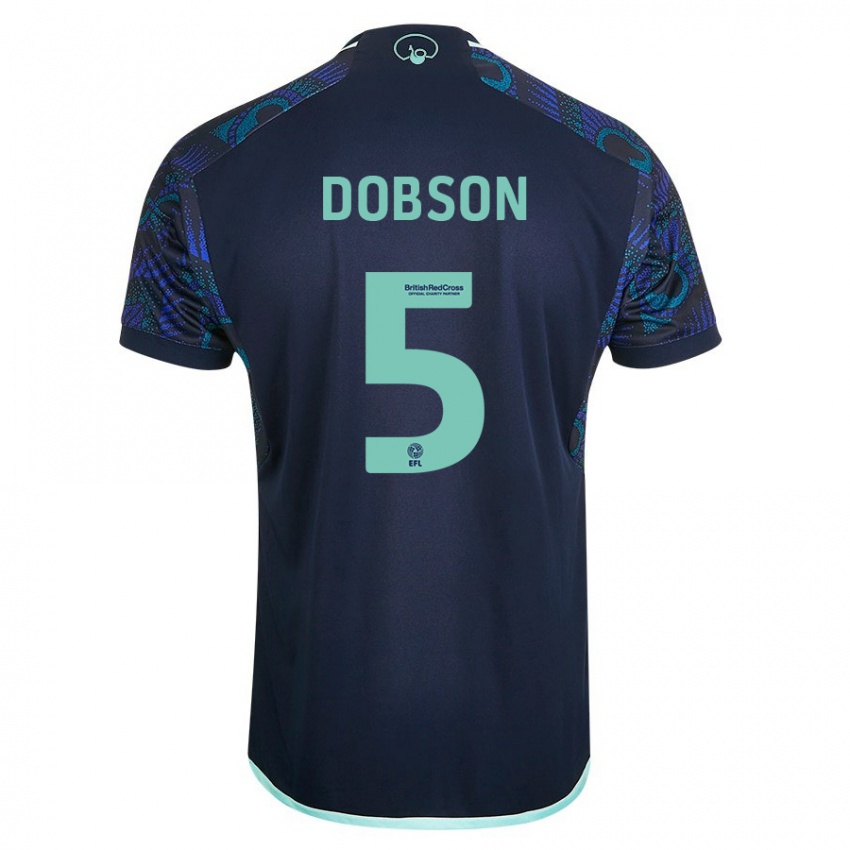 Damen Ellie Dobson #5 Blau Auswärtstrikot Trikot 2023/24 T-Shirt Schweiz