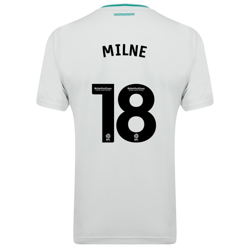 Damen Isabel Milne #18 Weiß Auswärtstrikot Trikot 2023/24 T-Shirt Schweiz