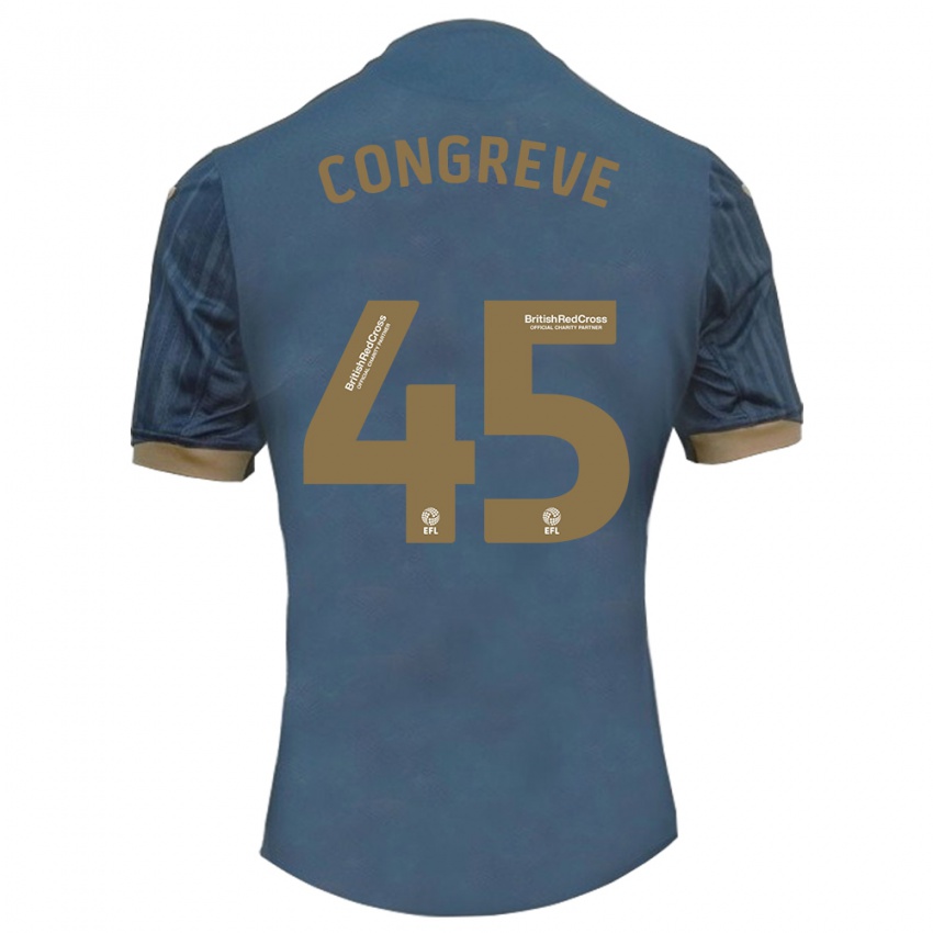 Damen Cameron Congreve #45 Dunkles Blaugrün Auswärtstrikot Trikot 2023/24 T-Shirt Schweiz