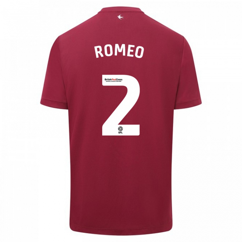 Damen Mahlon Romeo #2 Rot Auswärtstrikot Trikot 2023/24 T-Shirt Schweiz