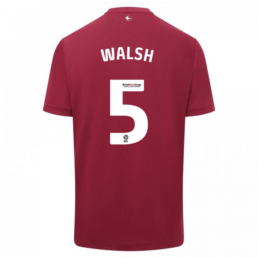 Damen Siobhan Walsh #5 Rot Auswärtstrikot Trikot 2023/24 T-Shirt Schweiz