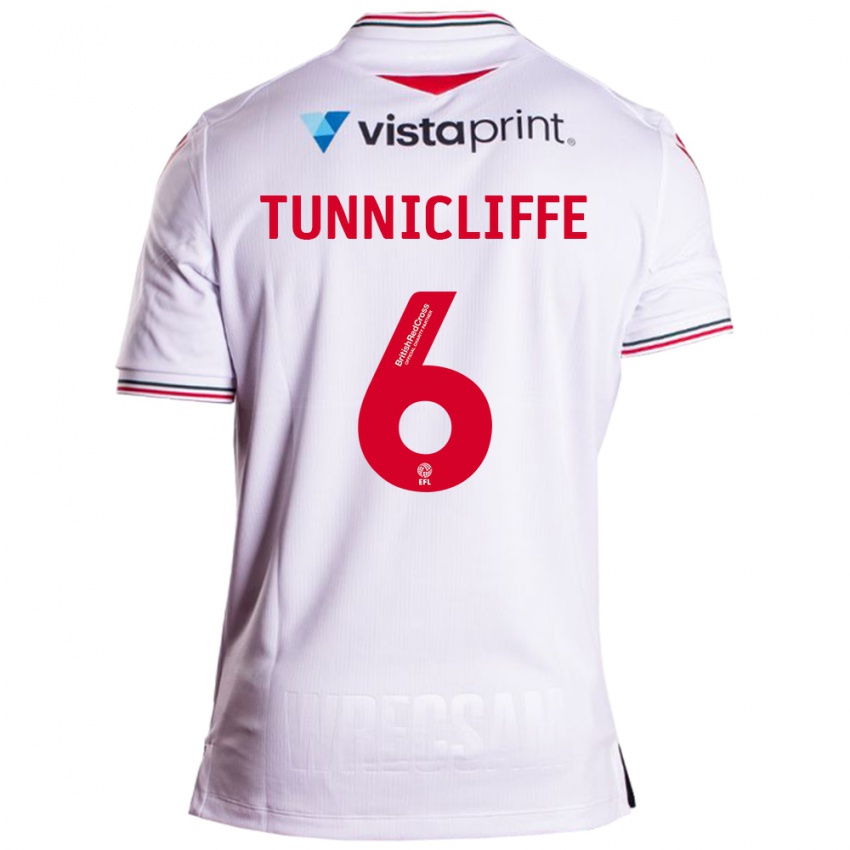 Damen Jordan Tunnicliffe #6 Weiß Auswärtstrikot Trikot 2023/24 T-Shirt Schweiz