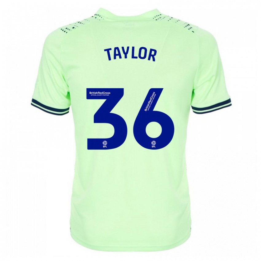 Damen Caleb Taylor #36 Marine Auswärtstrikot Trikot 2023/24 T-Shirt Schweiz