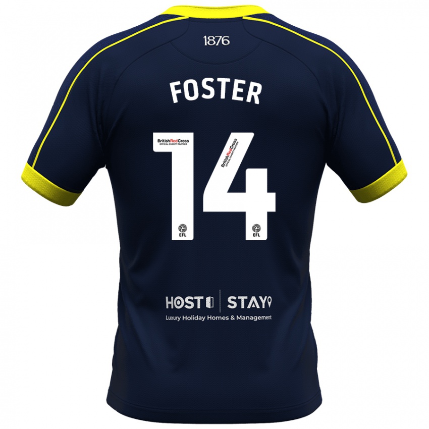 Damen Emma Foster #14 Marine Auswärtstrikot Trikot 2023/24 T-Shirt Schweiz