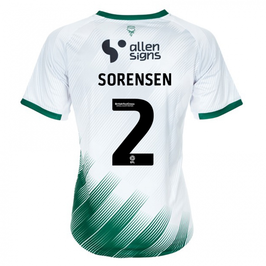 Damen Lasse Sörensen #2 Weiß Auswärtstrikot Trikot 2023/24 T-Shirt Schweiz
