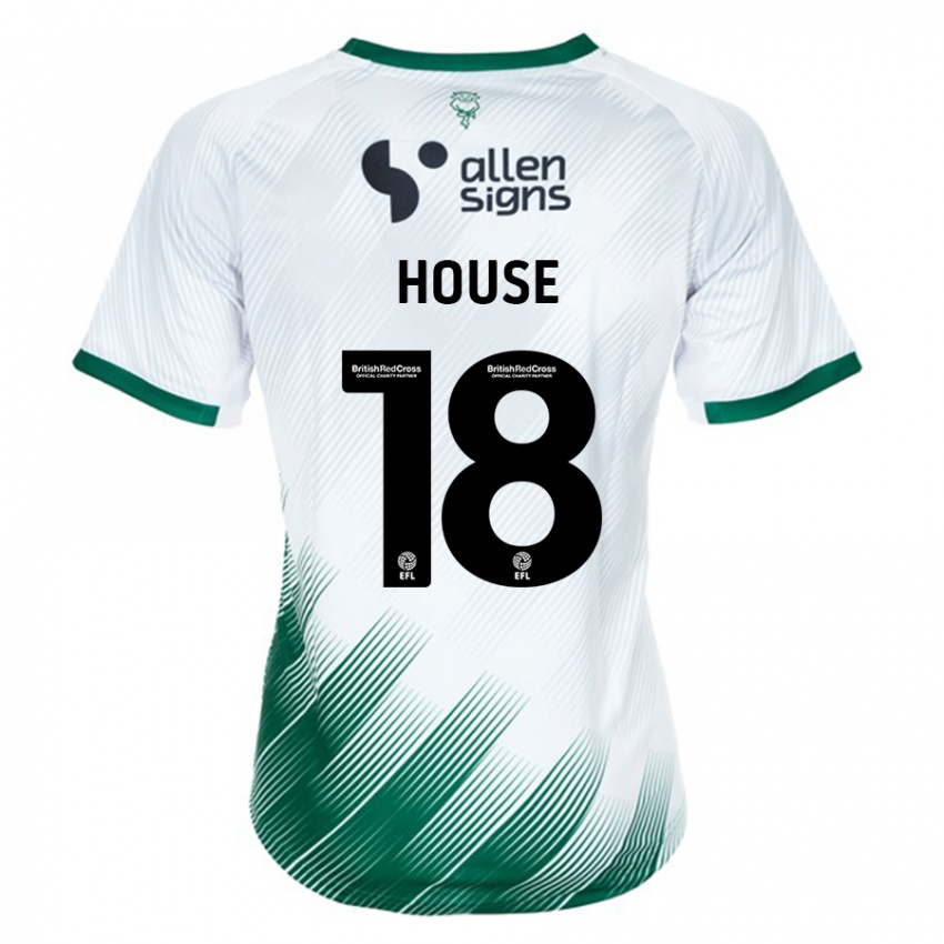 Damen Ben House #18 Weiß Auswärtstrikot Trikot 2023/24 T-Shirt Schweiz