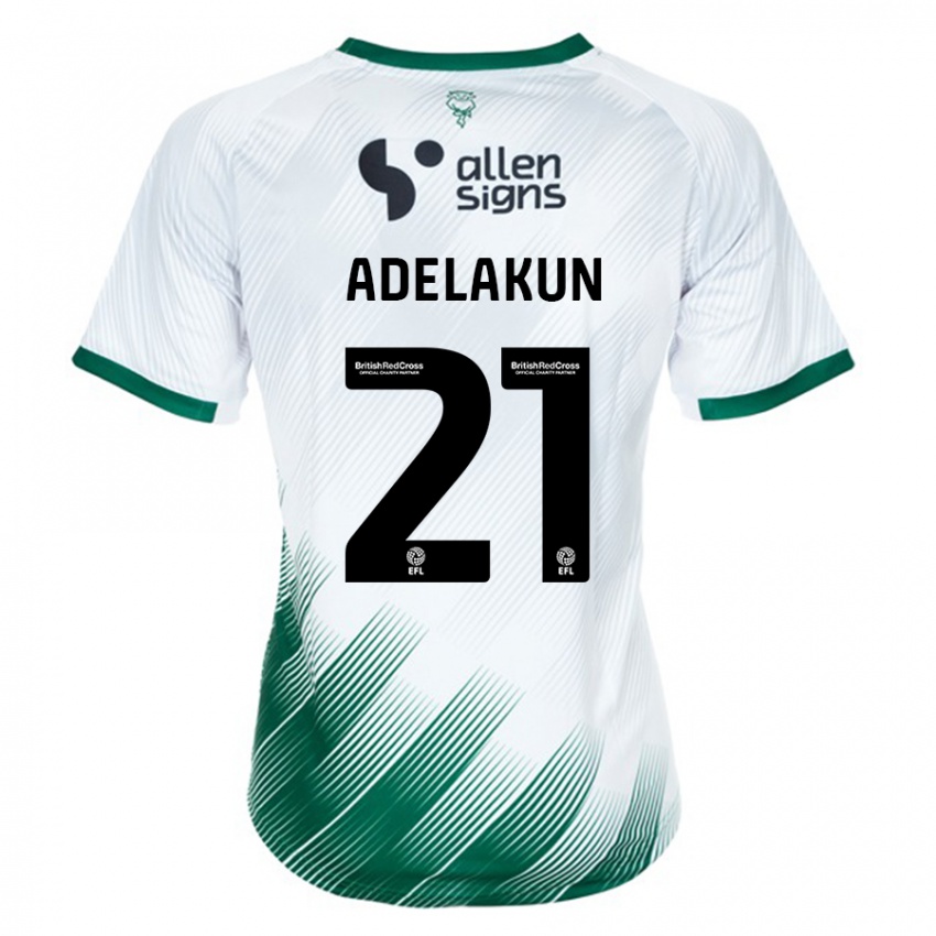 Damen Hakeeb Adelakun #21 Weiß Auswärtstrikot Trikot 2023/24 T-Shirt Schweiz