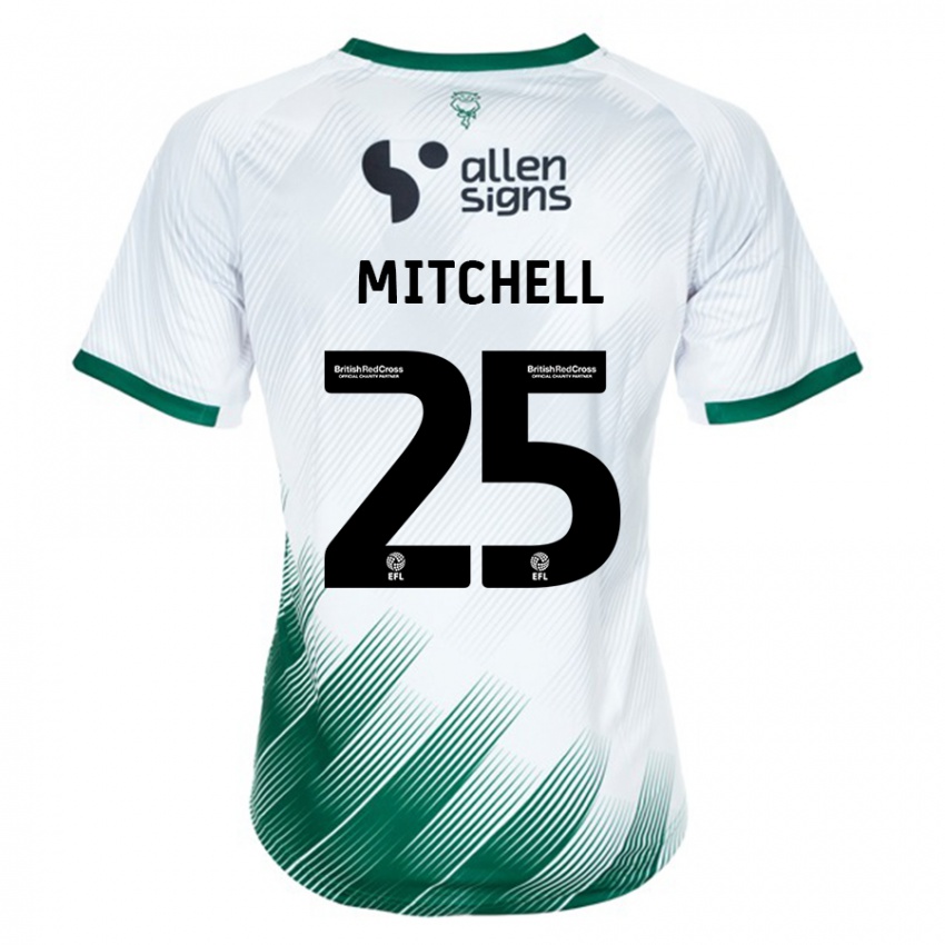 Damen Alex Mitchell #25 Weiß Auswärtstrikot Trikot 2023/24 T-Shirt Schweiz