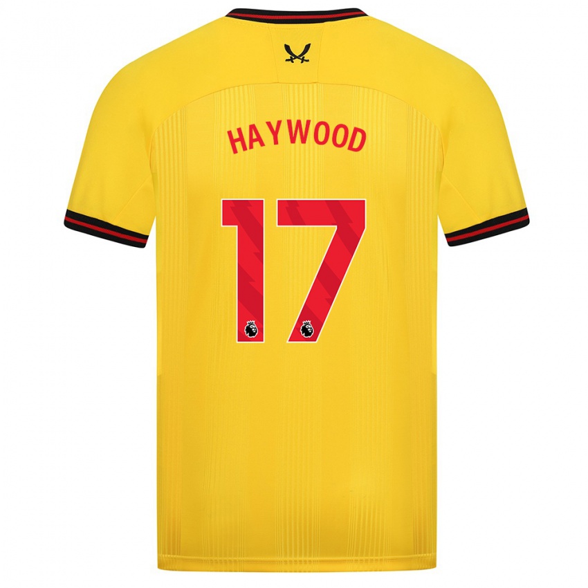 Damen Sophie Haywood #17 Gelb Auswärtstrikot Trikot 2023/24 T-Shirt Schweiz