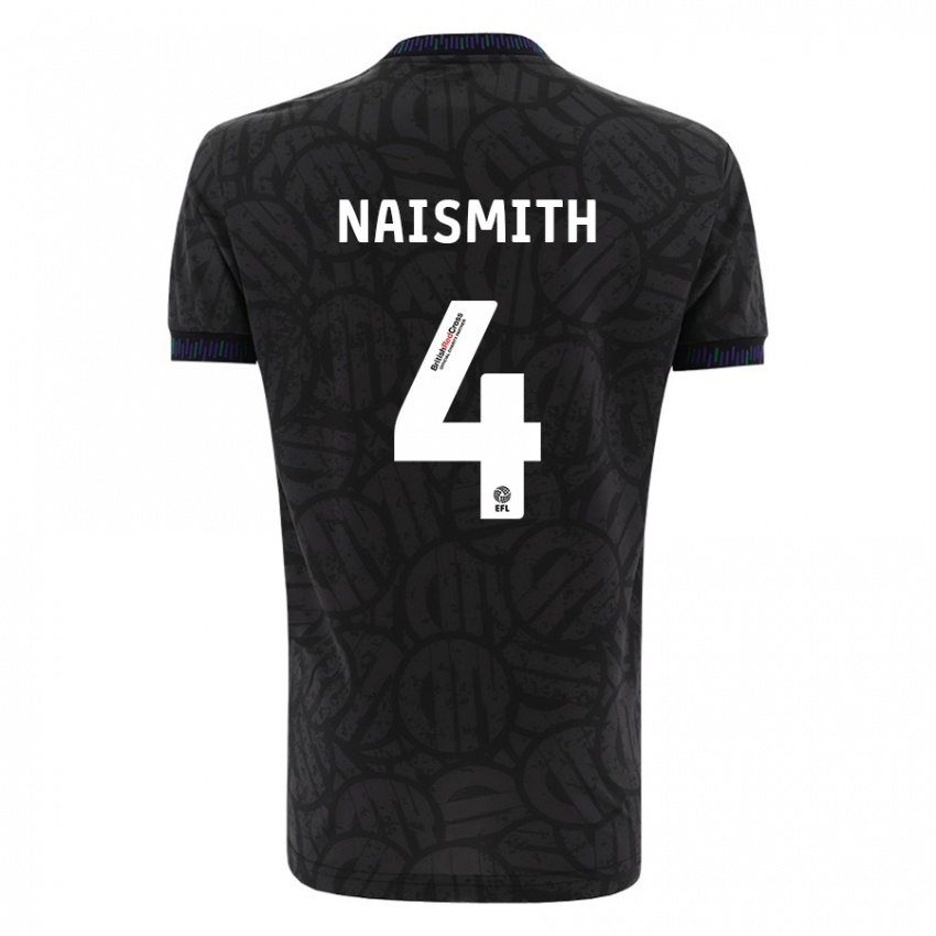 Damen Kal Naismith #4 Schwarz Auswärtstrikot Trikot 2023/24 T-Shirt Schweiz