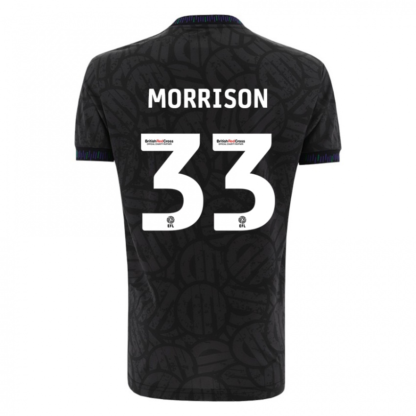 Damen Elijah Morrison #33 Schwarz Auswärtstrikot Trikot 2023/24 T-Shirt Schweiz