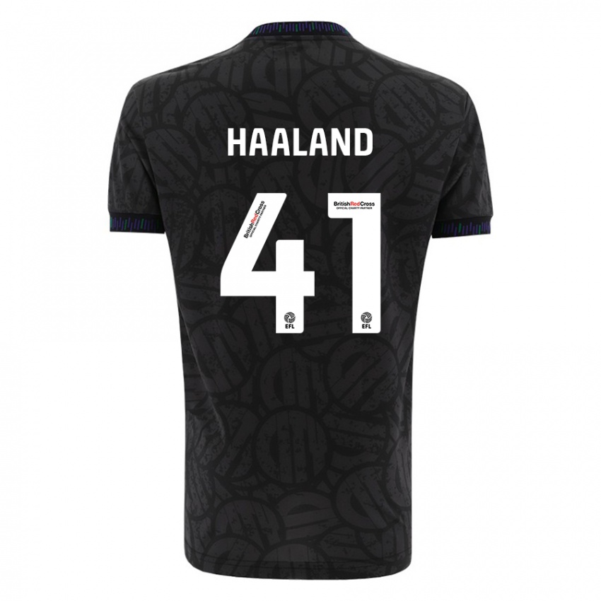 Damen Benedicte Haaland #41 Schwarz Auswärtstrikot Trikot 2023/24 T-Shirt Schweiz