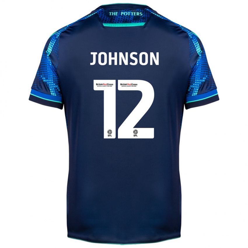 Damen Daniel Johnson #12 Marine Auswärtstrikot Trikot 2023/24 T-Shirt Schweiz