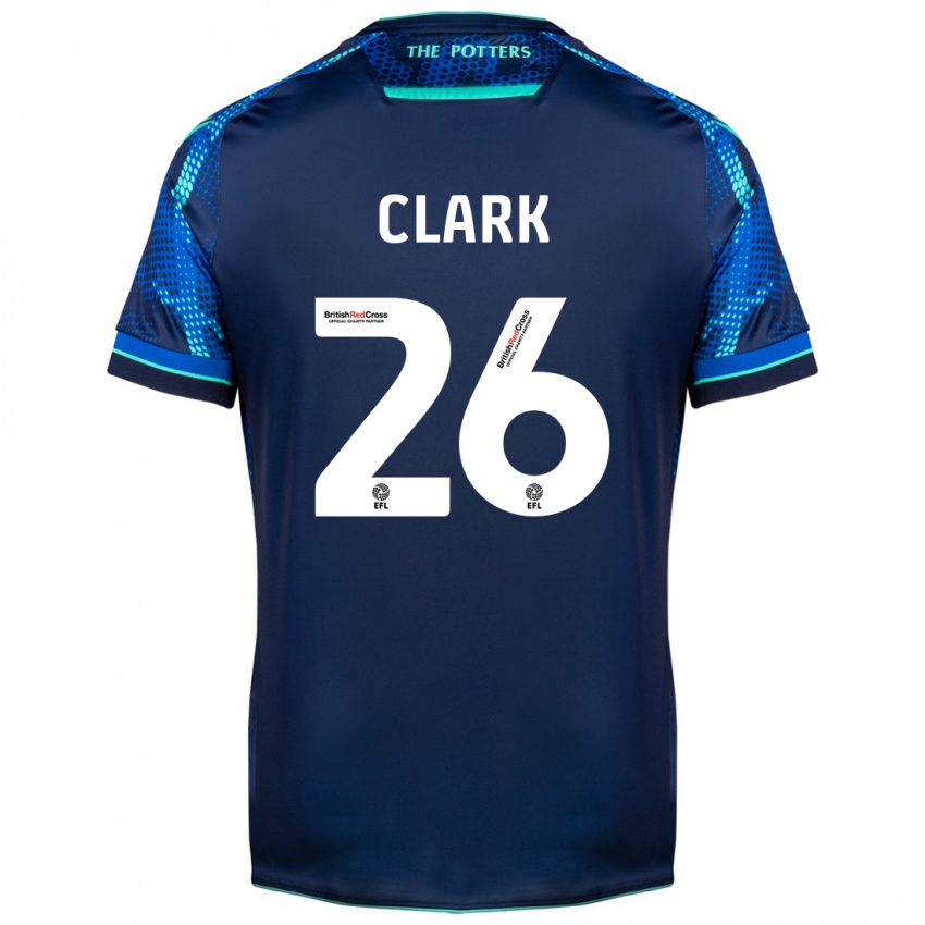 Damen Ciaran Clark #26 Marine Auswärtstrikot Trikot 2023/24 T-Shirt Schweiz