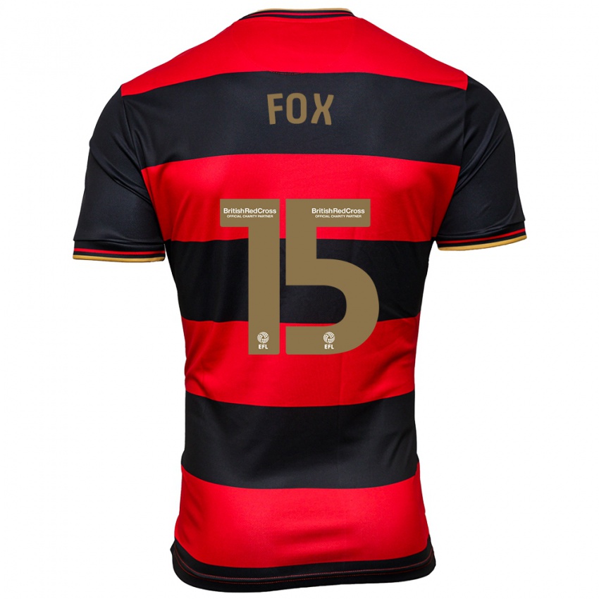 Damen Morgan Fox #15 Schwarz Rot Auswärtstrikot Trikot 2023/24 T-Shirt Schweiz