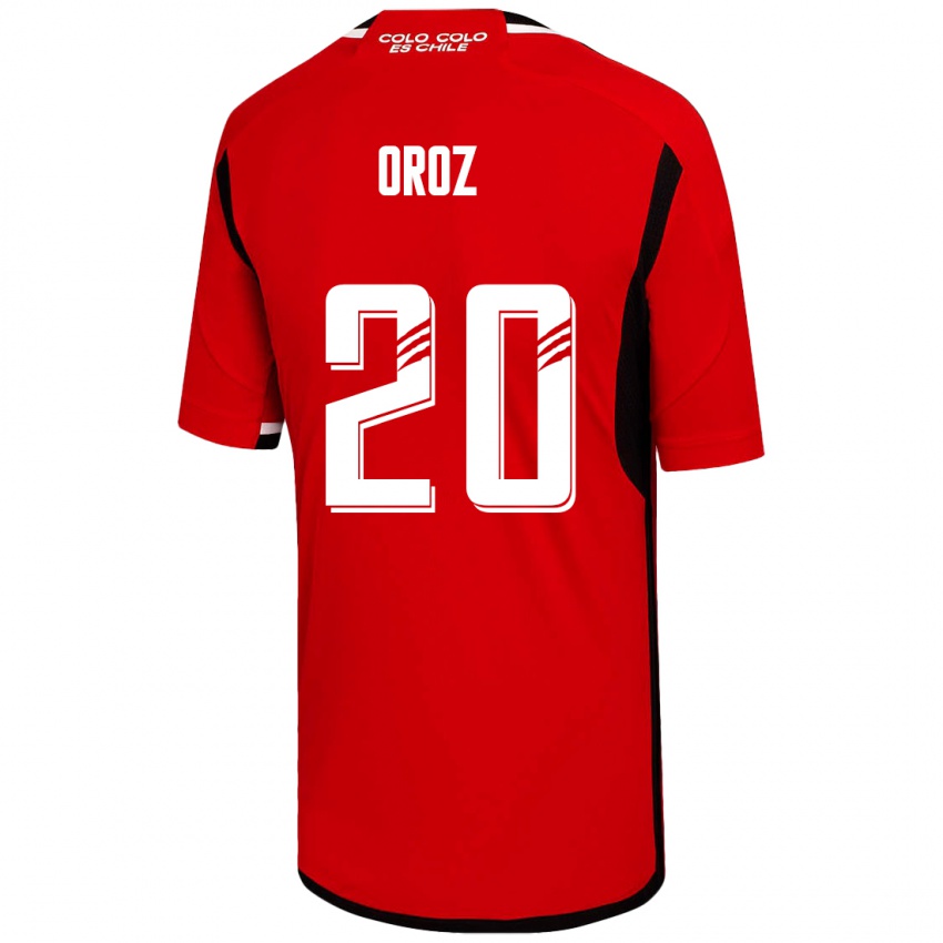 Damen Alexander Oroz #20 Rot Auswärtstrikot Trikot 2023/24 T-Shirt Schweiz