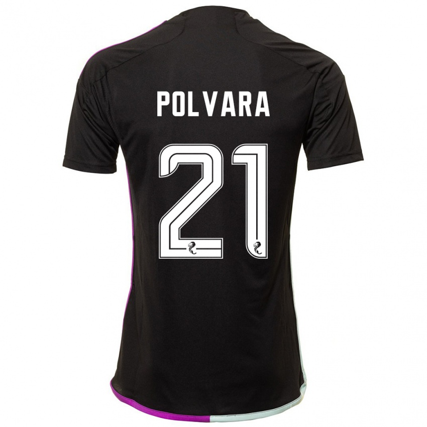 Damen Dante Polvara #21 Schwarz Auswärtstrikot Trikot 2023/24 T-Shirt Schweiz