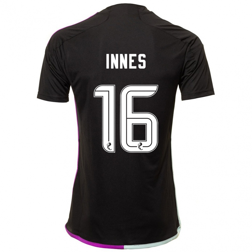 Damen Hannah Innes #16 Schwarz Auswärtstrikot Trikot 2023/24 T-Shirt Schweiz