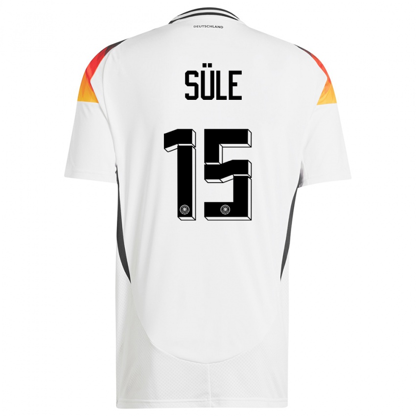 Enfant Maillot Allemagne Niklas Sule #15 Blanc Tenues Domicile 24-26 T-Shirt Suisse