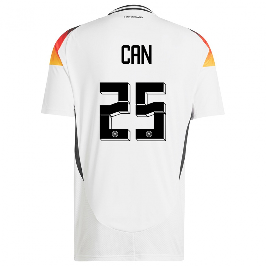 Enfant Maillot Allemagne Emre Can #25 Blanc Tenues Domicile 24-26 T-Shirt Suisse