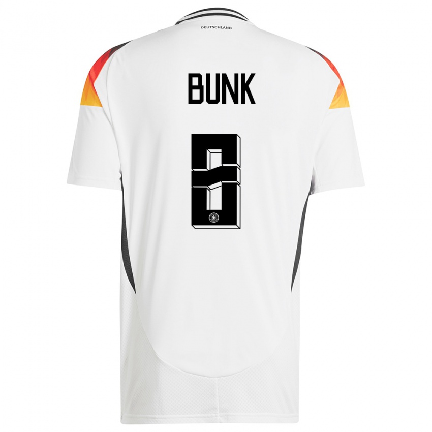 Enfant Maillot Allemagne Daniel Bunk #8 Blanc Tenues Domicile 24-26 T-Shirt Suisse