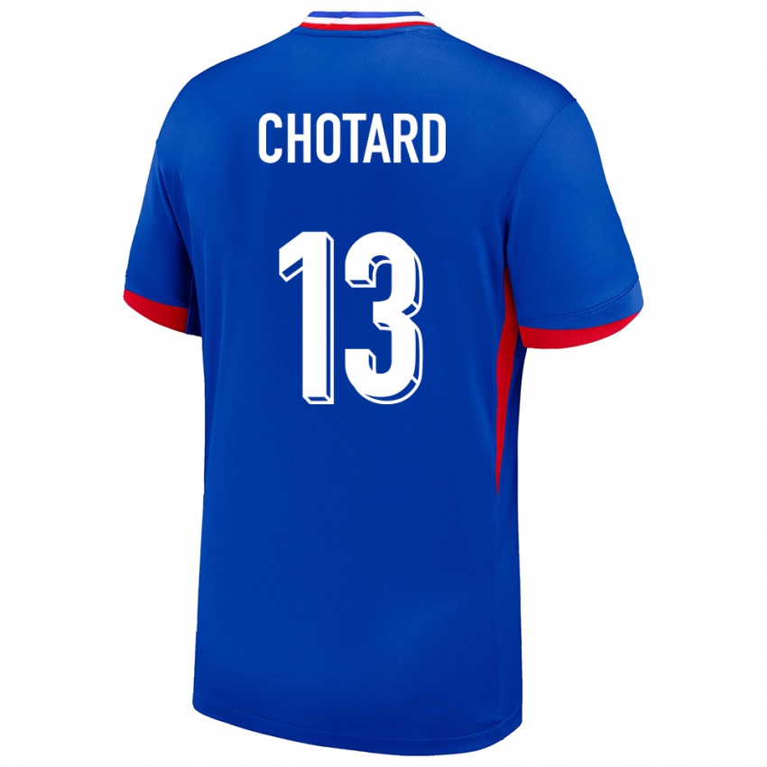 Enfant Maillot France Joris Chotard #13 Bleu Tenues Domicile 24-26 T-Shirt Suisse