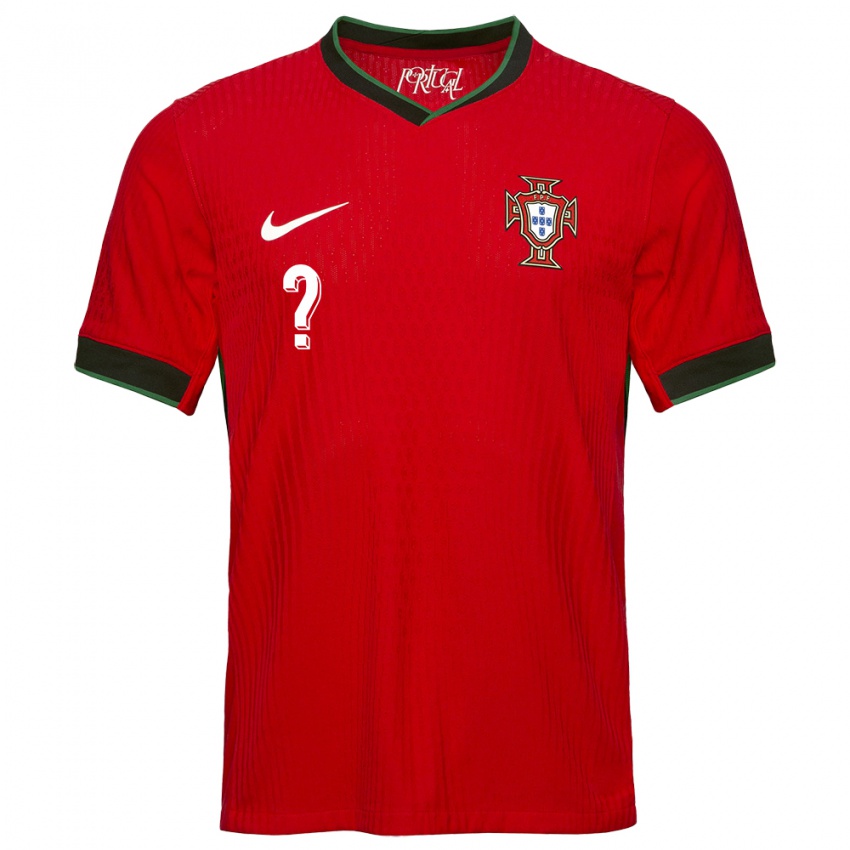 Enfant Maillot Portugal Votre Nom #0 Rouge Tenues Domicile 24-26 T-Shirt Suisse