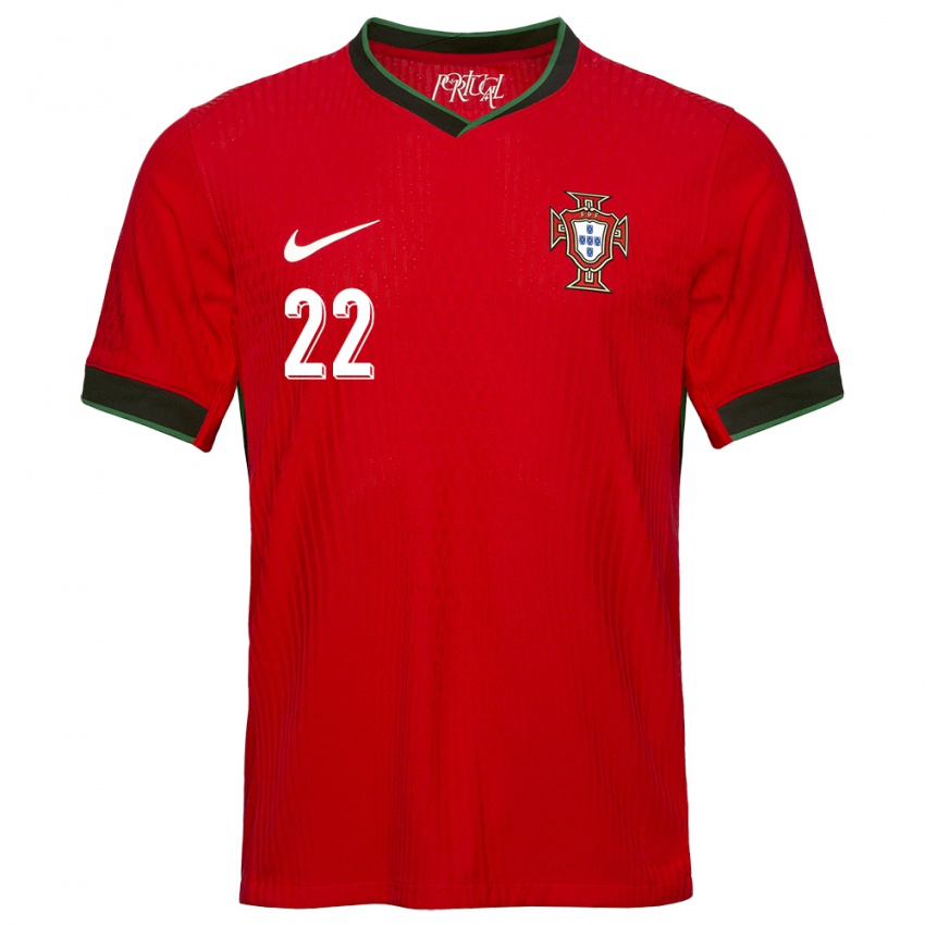 Enfant Maillot Portugal Rute Costa #22 Rouge Tenues Domicile 24-26 T-Shirt Suisse