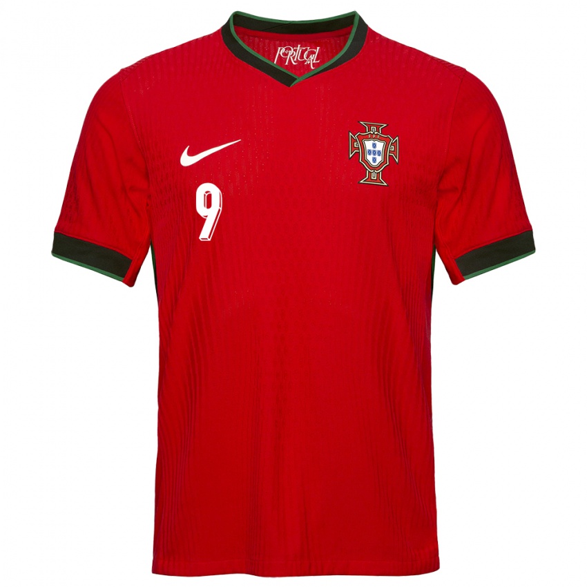 Enfant Maillot Portugal Henrique Araujo #9 Rouge Tenues Domicile 24-26 T-Shirt Suisse