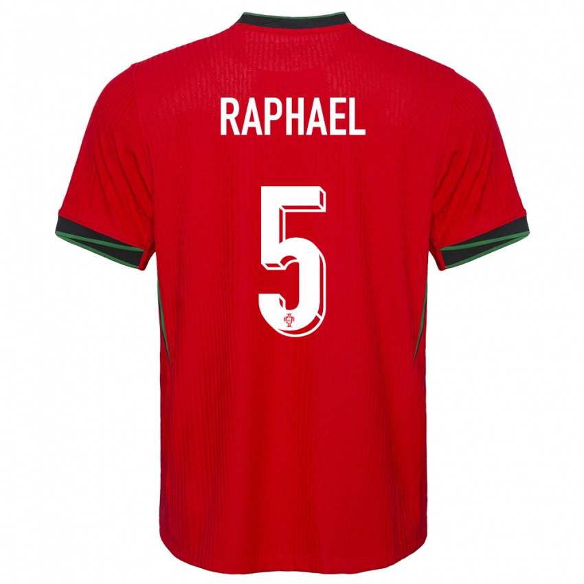 Kinder Portugal Raphael Guerreiro #5 Rot Heimtrikot Trikot 24-26 T-Shirt Schweiz