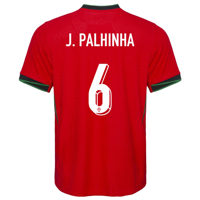 Enfant Maillot Portugal Joao Palhinha #6 Rouge Tenues Domicile 24-26 T-Shirt Suisse