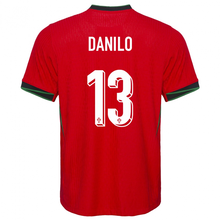 Enfant Maillot Portugal Danilo Pereira #13 Rouge Tenues Domicile 24-26 T-Shirt Suisse