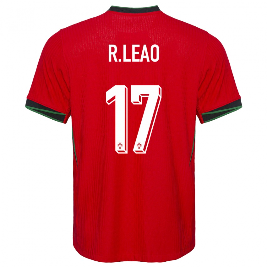 Kinder Portugal Rafael Leao #17 Rot Heimtrikot Trikot 24-26 T-Shirt Schweiz