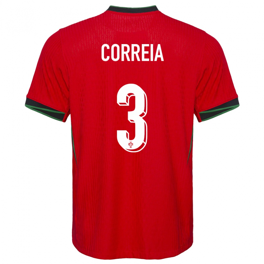 Kinder Portugal Alicia Correia #3 Rot Heimtrikot Trikot 24-26 T-Shirt Schweiz