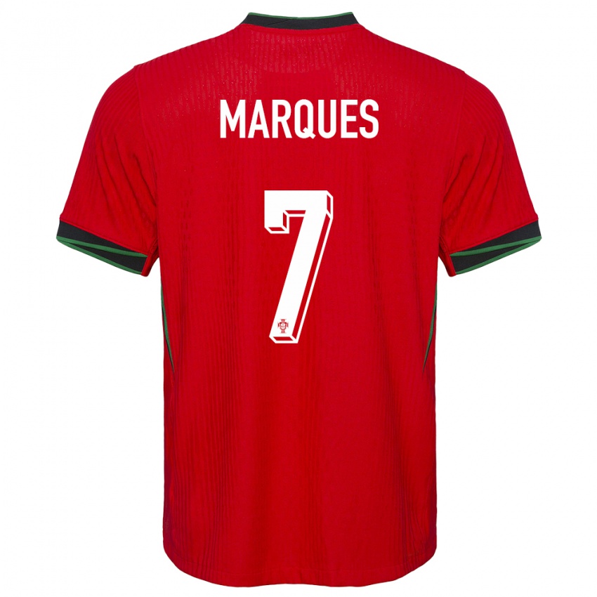 Enfant Maillot Portugal Vanessa Marques #7 Rouge Tenues Domicile 24-26 T-Shirt Suisse