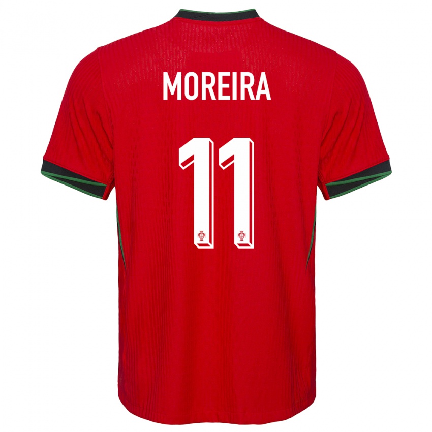 Enfant Maillot Portugal Diego Moreira #11 Rouge Tenues Domicile 24-26 T-Shirt Suisse