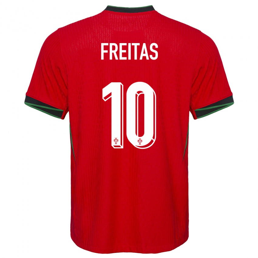 Kinder Portugal Tiago Freitas #10 Rot Heimtrikot Trikot 24-26 T-Shirt Schweiz