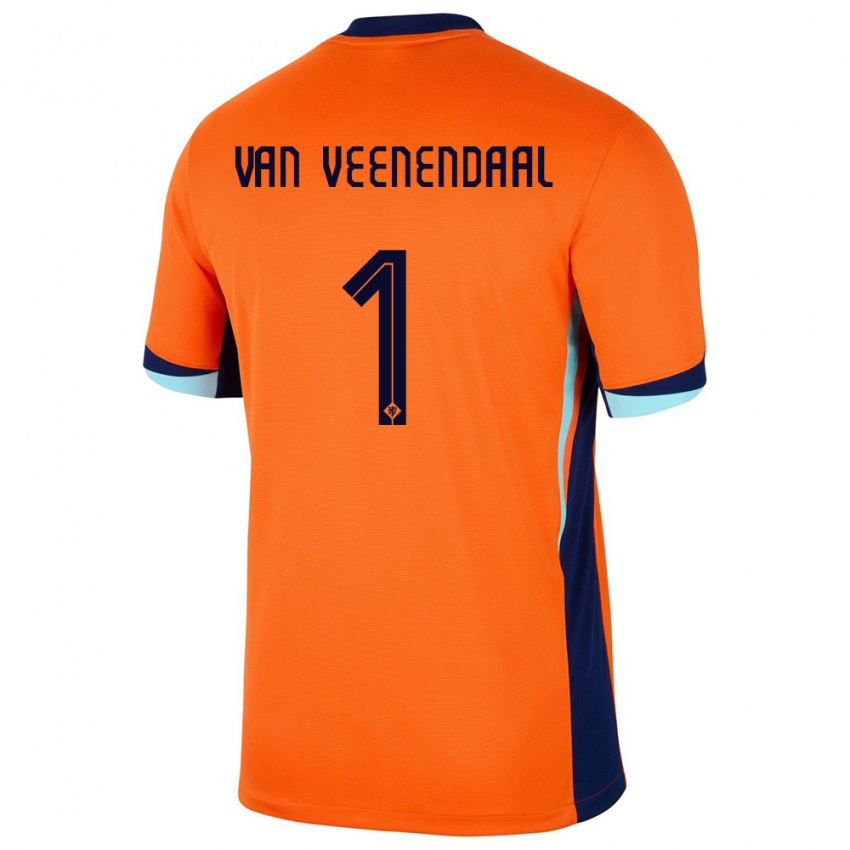 Kinder Niederlande Sari Van Veenendaal #1 Orange Heimtrikot Trikot 24-26 T-Shirt Schweiz