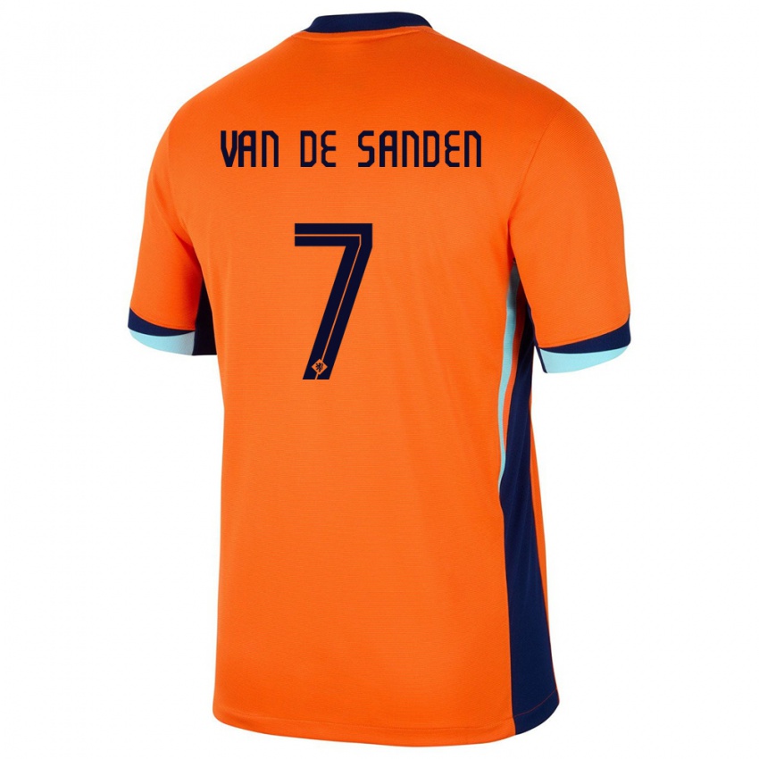 Enfant Maillot Pays-Bas Shanice Van De Sanden #7 Orange Tenues Domicile 24-26 T-Shirt Suisse